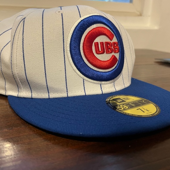 New Era 59fifty Chicago Cubs fitted hat throwback size 7 7/8 - Picture 2 of 4